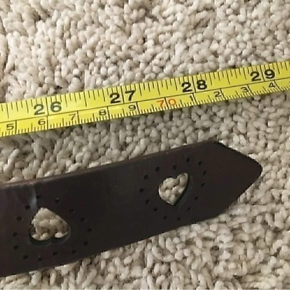 Girls size medium cutout heart belt